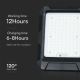 LED Solar floodlight LED/10W/3,7V IP65 4000K black + remote control
