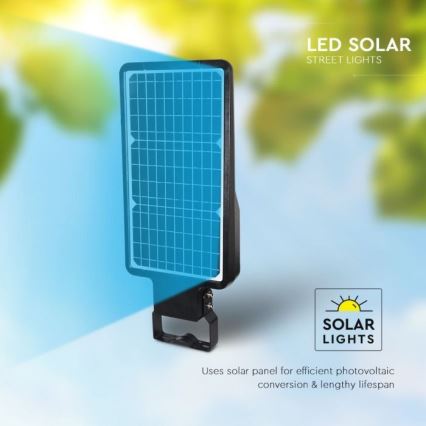 LED Solar street lamp with a sensor LED/40W/9,6V IP65 4000K + remote control