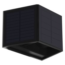 LED Solar wall light WINGS LED/2W/3,2V 6000K IP54 black