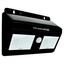 LED Solar wall light with sensor LED/1,2W/3,7V 6500K IP65
