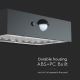 LED Solar wall light with sensor LED/3W/3,7V 3000K/4000K IP65 black