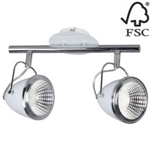 LED Spotlight OLIVER 2xGU/5,5W/230V - FSC certified
