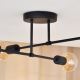 LED Surface-mounted chandelier CAMBRIDGE 4xE27/8W/230V black
