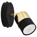 LED Wall spotlight TUBSSON 1xGU10/6,5W/230V black/gold