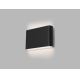 LED2 - LED Outdoor wall light FLAT 2xLED/3W/230V IP65 3000K/4000K/5700K black