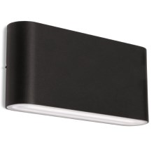 LED2 - LED Outdoor wall light FLAT 2xLED/5W/230V IP65 3000K/4000K/5700K black