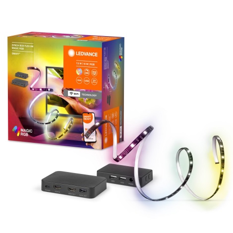 Ledvance - LED RGB Dimmable strip for TV SYNCH BOX FLEX SMART+ MAGIC 4,5m LED/18W/230V Wi-Fi