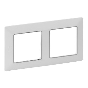 Legrand 754032 - Switch frame VALENA LIFE 2P white/chrome