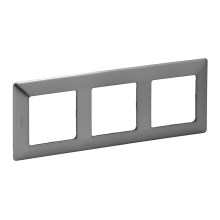 Legrand 754153 - Switch frame VALENA LIFE 3P stailness steel