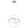 Leuchten Direkt 11260-55 - LED Dimming chandelier on a string JELLA 3xLED/28W/230V