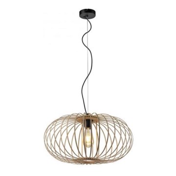 Leuchten Direkt 11409-79 - Chandelier on a string RACOON 1xE27/40W/230V bamboo