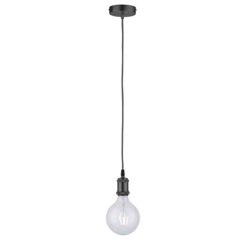 Leuchten Direkt 13570-18 - Chandelier on a string DIY 1xE27/60W/230V black