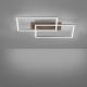 Leuchten Direkt 14018-78 - LED Dimmable ceiling light IVEN 2xLED/15W/230V oak + remote control