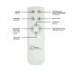 Leuchten Direkt 14227-16 - LED Dimmable ceiling light JONAS LED/22W/230V 3000-5000K + remote control