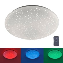 Leuchten Direkt 14242-16 - LED RGB Dimmable ceiling light SKYLER LED/18W/230V + remote control