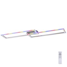Leuchten Direkt 14635-55 - LED RGB Dimmable ceiling light FELIX LED/34,5W/230V + remote control