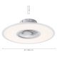 Leuchten Direkt 14642-16 - LED Dimmable ceiling light with a fan FLAT-AIR LED/32W/230V 2700-5000K + remote control