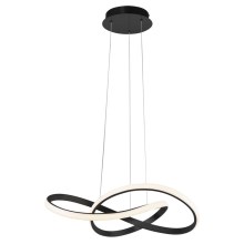 Leuchten Direkt 15402-18-LED Dimmable chandelier on a string MARIA LED/25W/230V black
