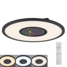 Leuchten Direkt 15572-18 - LED RGBW Dimmable ceiling light ASTRO LED/17,5W/230V 2700-5000K + remote control