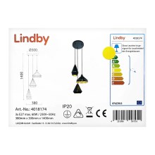 Lindby - Chandelier on a string 3xE27/60W/230V