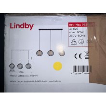 Lindby - Chandelier on a string CEDRICE 3xE27/60W/230V