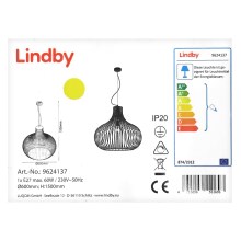 Lindby - Chandelier on a string FRANCES 1xE27/60W/230V