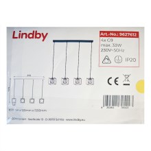 Lindby - Chandelier on a string JOSIPA 4xG9/33W/230V