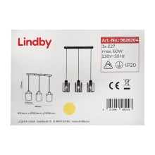 Lindby - Chandelier on a string KOURTNEY 3xE27/60W/230V