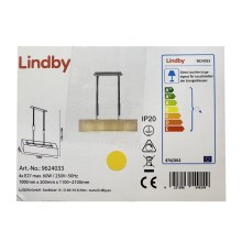 Lindby - Chandelier on a string MARIAT 4xE27/60W/230V