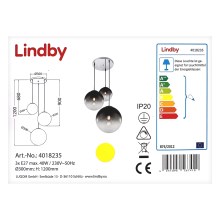 Lindby - Chandelier on a string ROBYN 3xE27/40W/230V