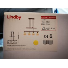 Lindby - Chandelier on a string SIMEON 4xE14/40W/230V