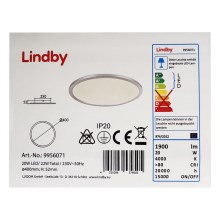 Lindby - LED Ceiling light LEONTA LED/20W/230V