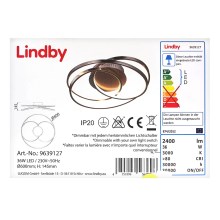 Lindby - LED Dimmable ceiling light RONKA LED/36W/230V