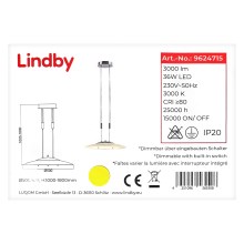 Lindby - LED Dimmable chandelier on a string AMIDALA LED/36W/230V