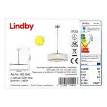 Lindby - LED Dimmable chandelier on a string AMON 3xLED/12W/230V