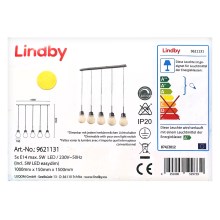Lindby - LED Dimmable chandelier on a string BADO 5xLED/5W/230V