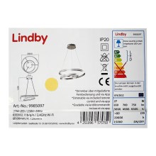Lindby - LED Dimmable chandelier on a string SMART VERIO LED/27W/230V 3000/4000/6000K + RC