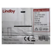 Lindby - LED Dimmable chandelier on a string SOLVINA 4xLED/4,5W/230V