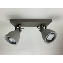 Lindby - LED Spotlight KADIGA 2xGU10/5W/230V concrete