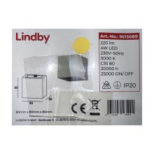 Lindby - LED Wall light QUASO LED/4W/230V