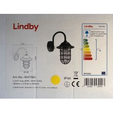 Lindby - Outdoor wall lamp NAILA 1xE27/60W/230V IP44
