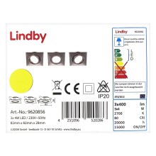 Lindby - SET 3x LED Recessed light ANDREJ LED/4W/230V