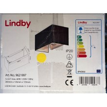 Lindby - Wall light ADEA 1xE27/60W/230V