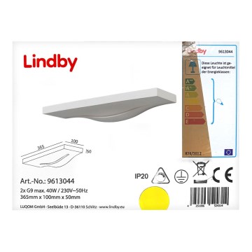 Lindby - Wall light LILIA 2xG9/40W/230V
