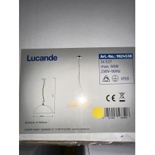 Lucande - Chandelier on a string LOURENCO 3xE27/60W/230V