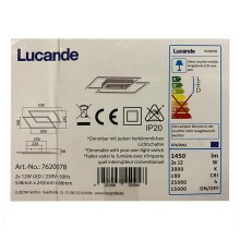 Lucande - LED Dimmable surface-mounted chandelier QUADRA 2xLED/12W/230V