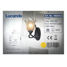 Lucande - LED Wall light TRISHA 1xE27/5,5W/230V