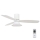 Lucci Air 210661 - LED Dimmable ceiling fan FLUSSO 1xGX53/18W/230V wood/white + remote control