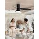 Lucci Air 210662 - LED Dimmable ceiling fan FLUSSO 1xGX53/18W/230V wood/black + remote control