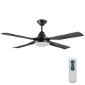 Lucci air 212899 - LED Dimmable ceiling fan MOONAH 1xGX53/21W/230V black + remote control